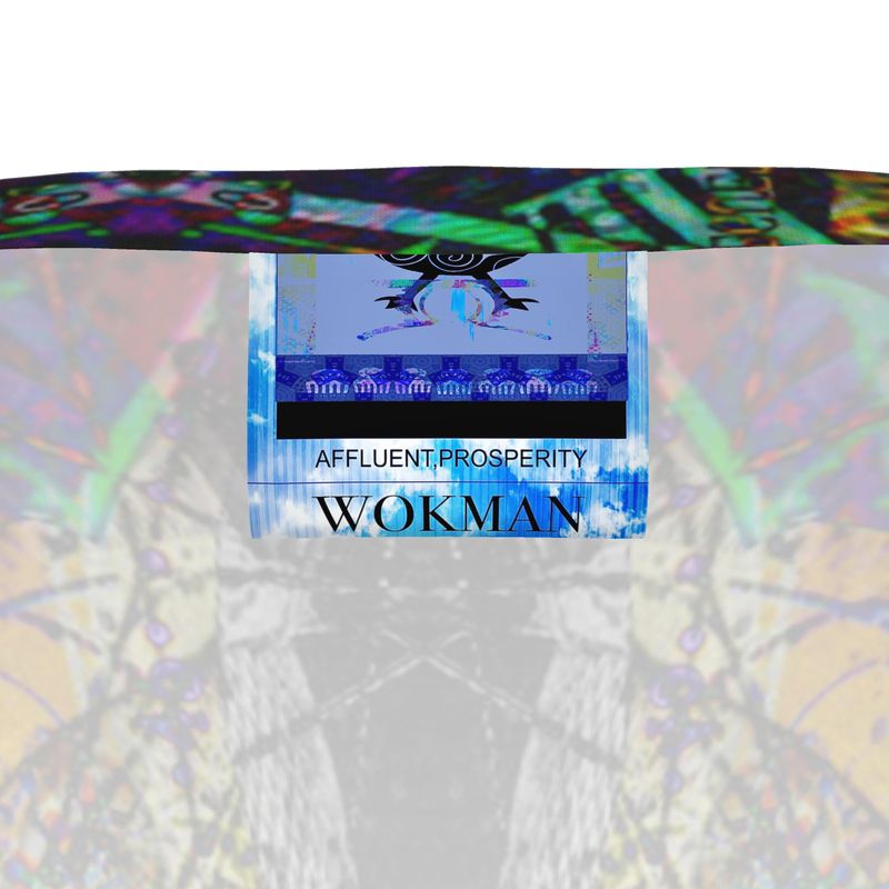 The Wokman Brand T-Shirt is a masterpiece of artistic expression, boasting a mesmerizing color palette that defies the ordinary.This bold and daring design is a true work of art, elevating the humble t-shirt to a one-of-a-kind fashion statement.