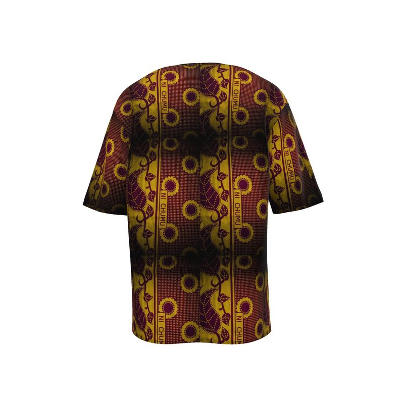 African fabric print T-shirt
