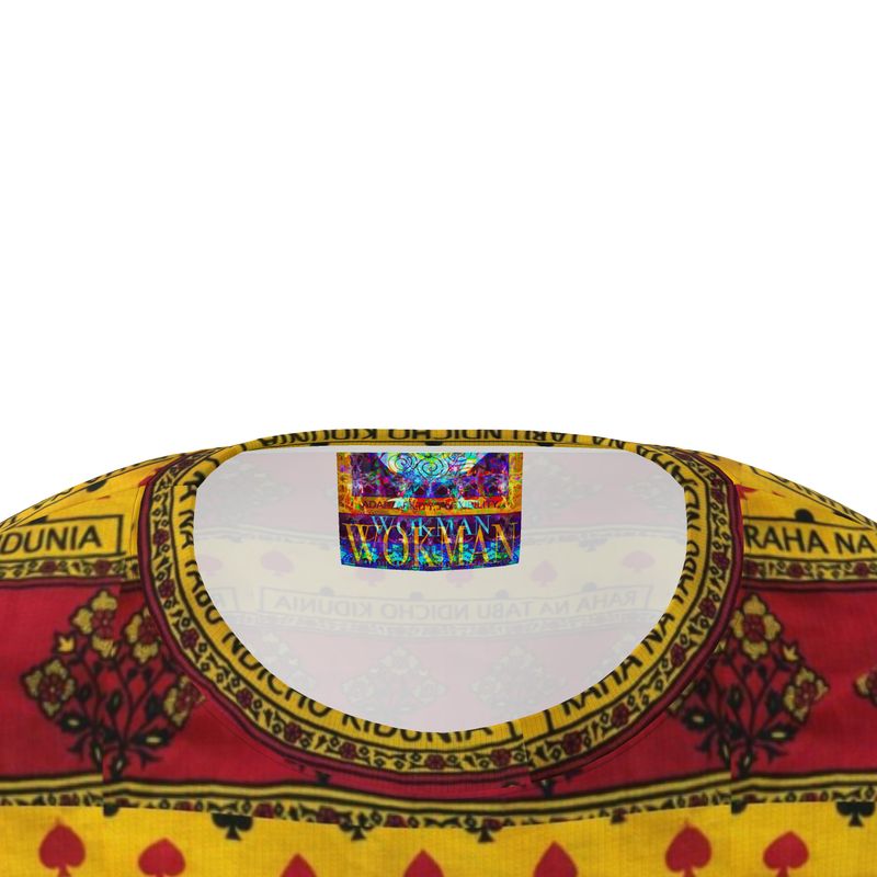 African print oversized t-shirt