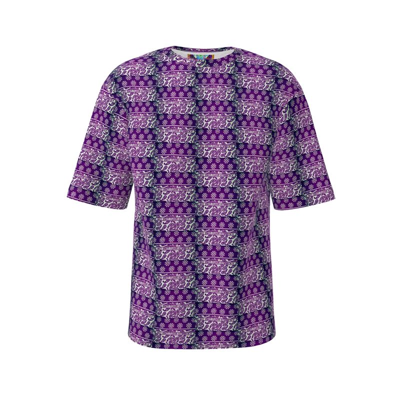 Purple always size t-shirt African print