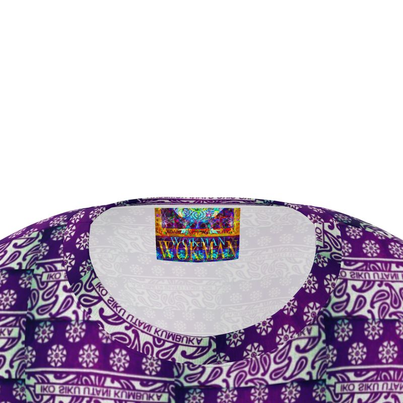 Purple always size t-shirt African print