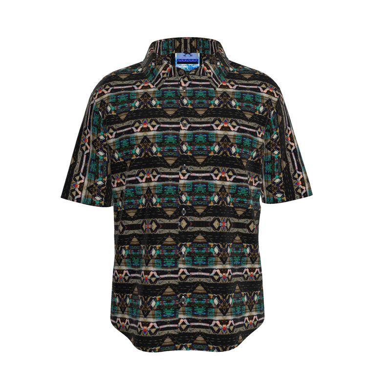 GREEN MOTIF SHORT SLEEVE