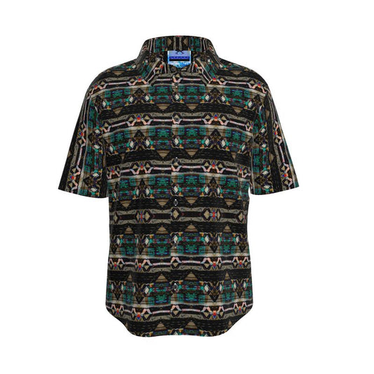 GREEN MOTIF SHORT SLEEVE