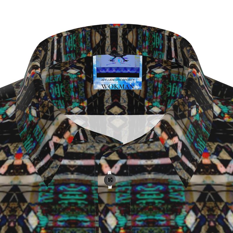GREEN MOTIF SHORT SLEEVE