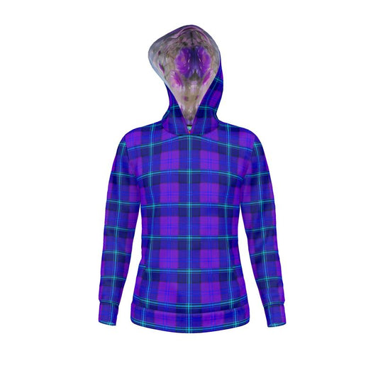 NEXT PURPLE PLAID HOODIE
