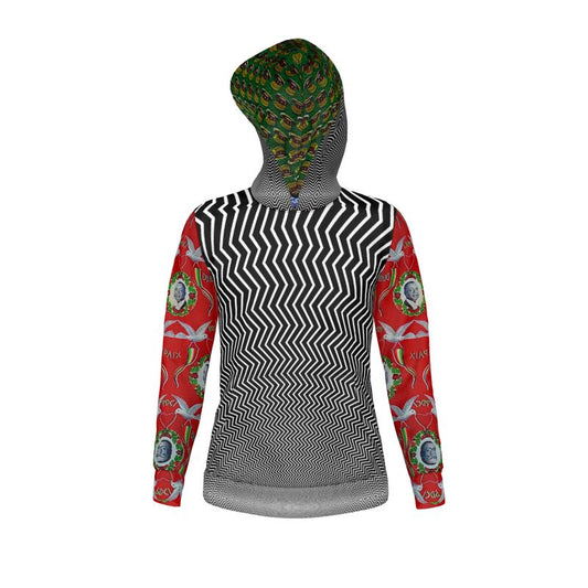 RED BLACK AND GREEN HOODIE