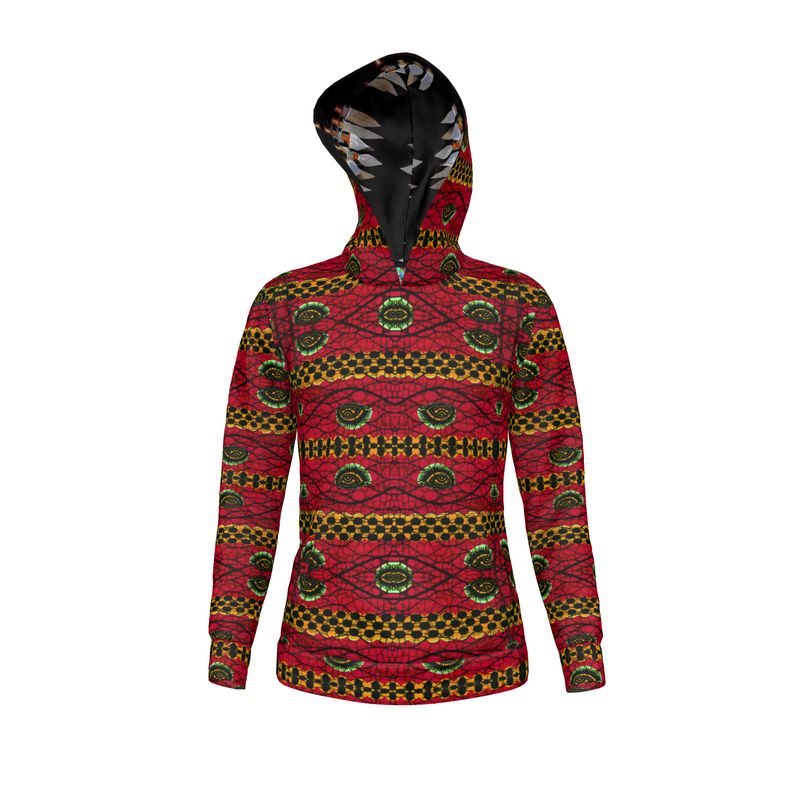 RED CULTURAL TEXTILE PRINT