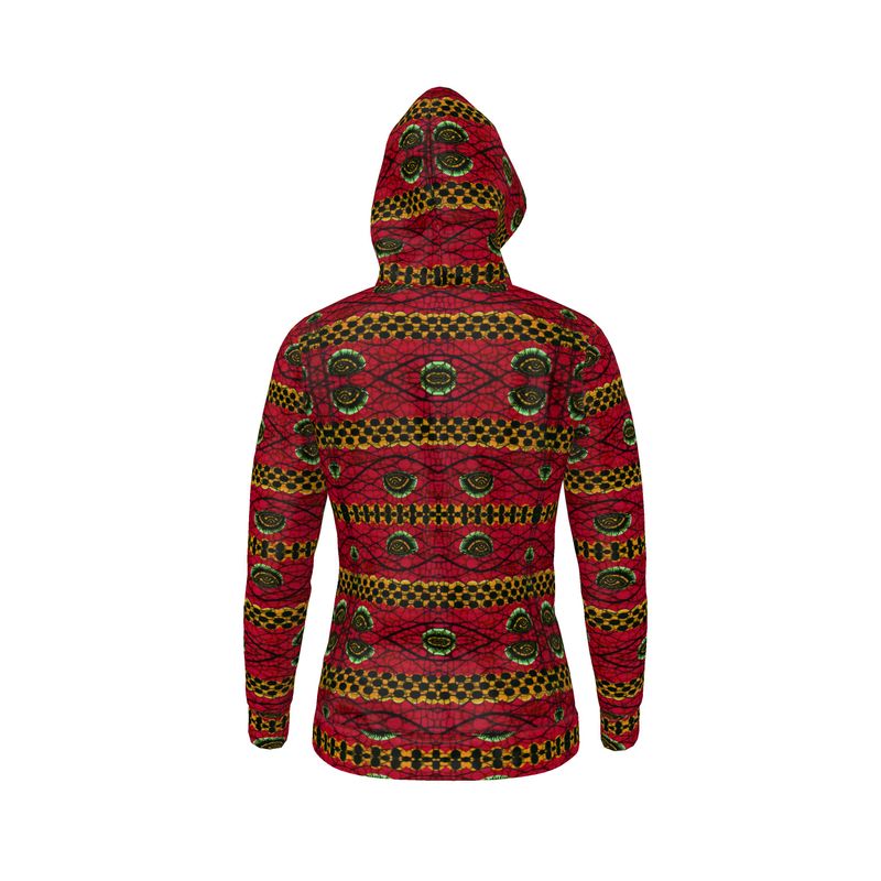 RED CULTURAL TEXTILE PRINT