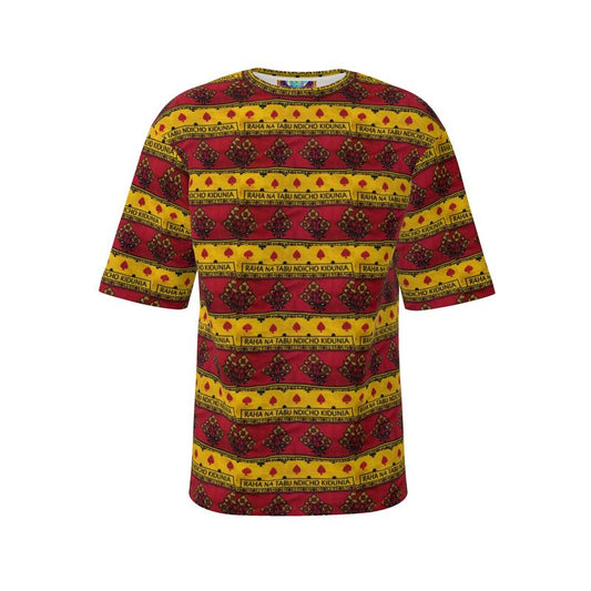 African print oversized t-shirt