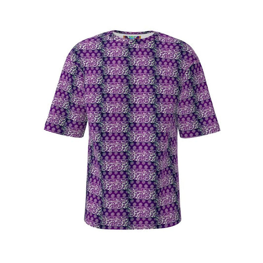 Purple always size t-shirt African print